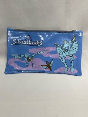 Vintage 1986 SilverHawks pencil pouch rare Quicksilver Tally-Hawk & Copper Kid